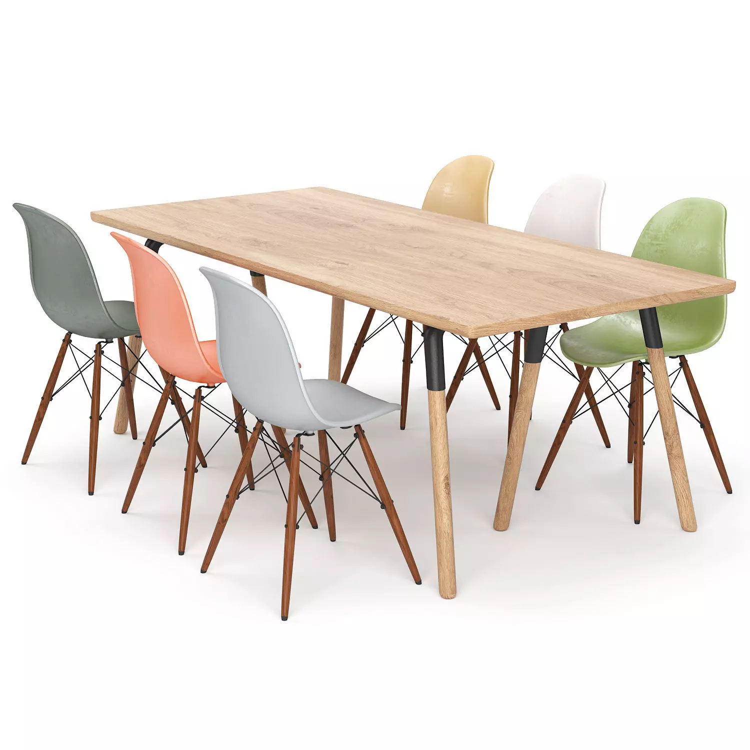 Dining set 06 3D model_0