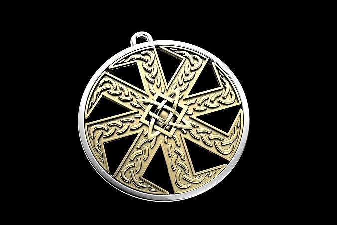 pendant Celtic motif small cnc 3D print model