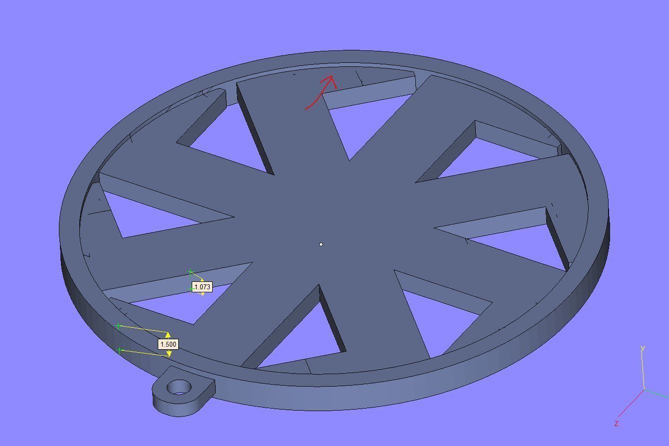 pendant Celtic motif small cnc 3D print model_7