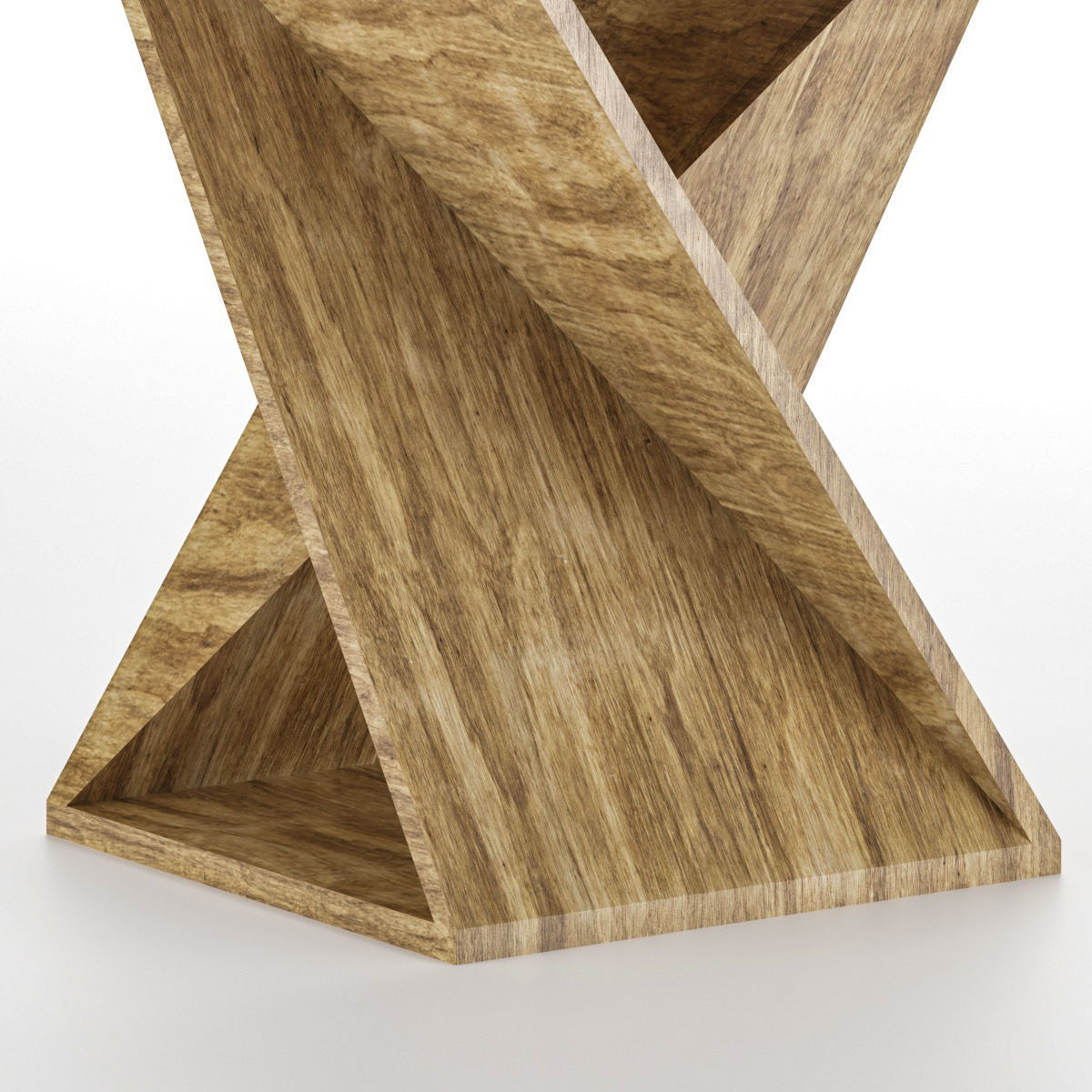 side table Low-poly 3D model_2