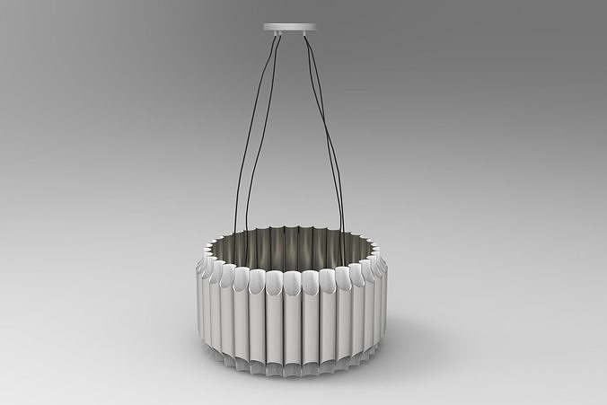 Galliano Round Chandelier Low-poly 3D model