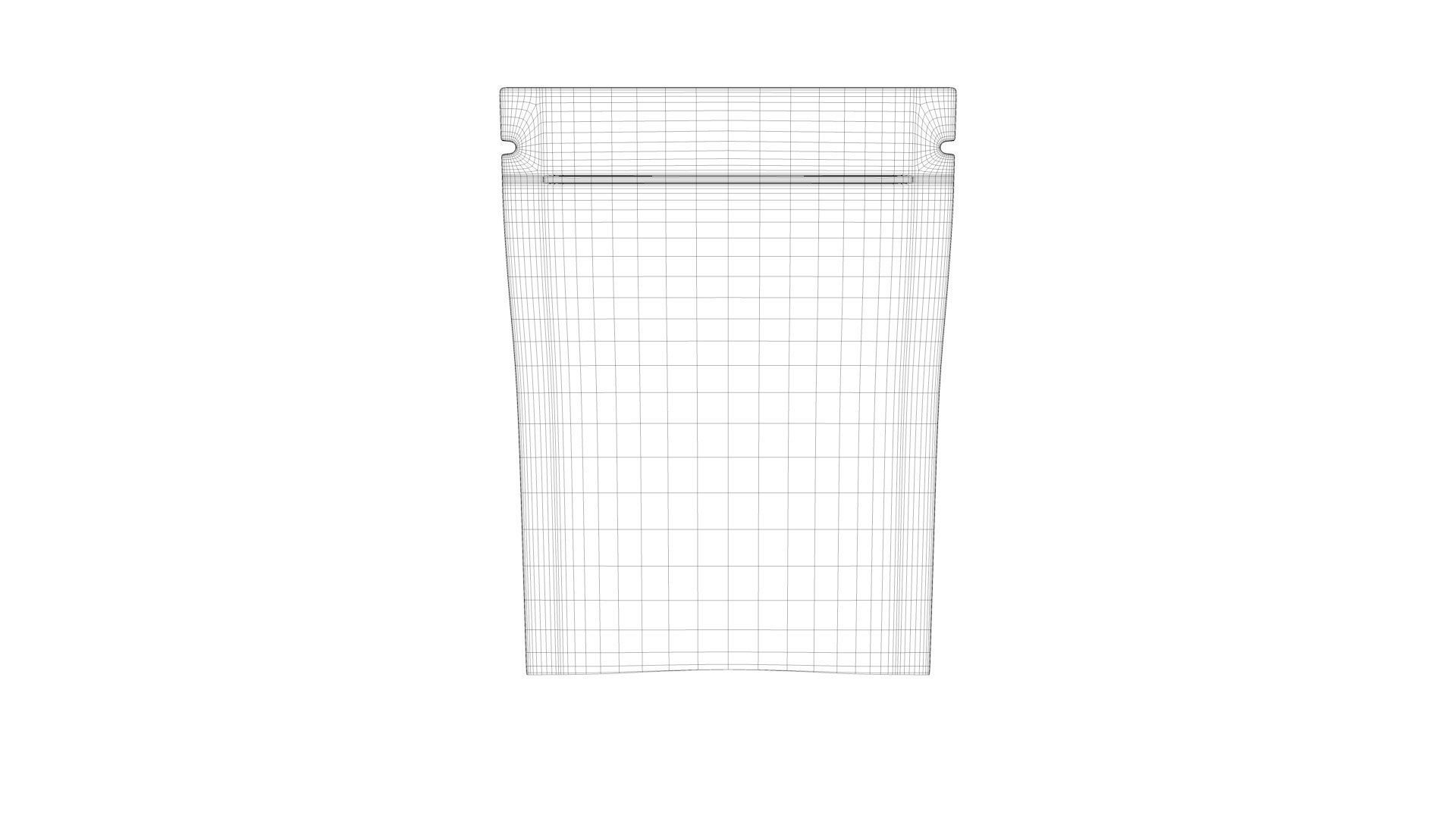 Blank sachet bag mock up 3D model_8