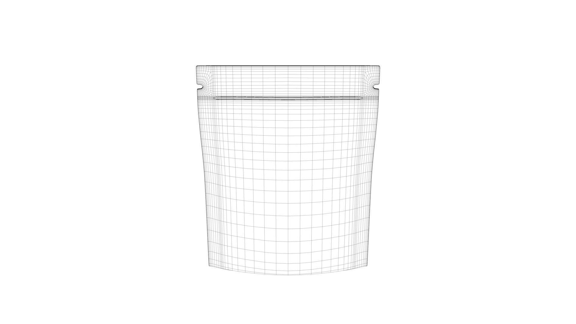 Blank sachet bag mock up 3D model_16