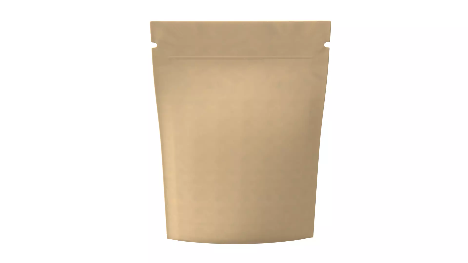 Blank sachet bag mock up 3D model_0