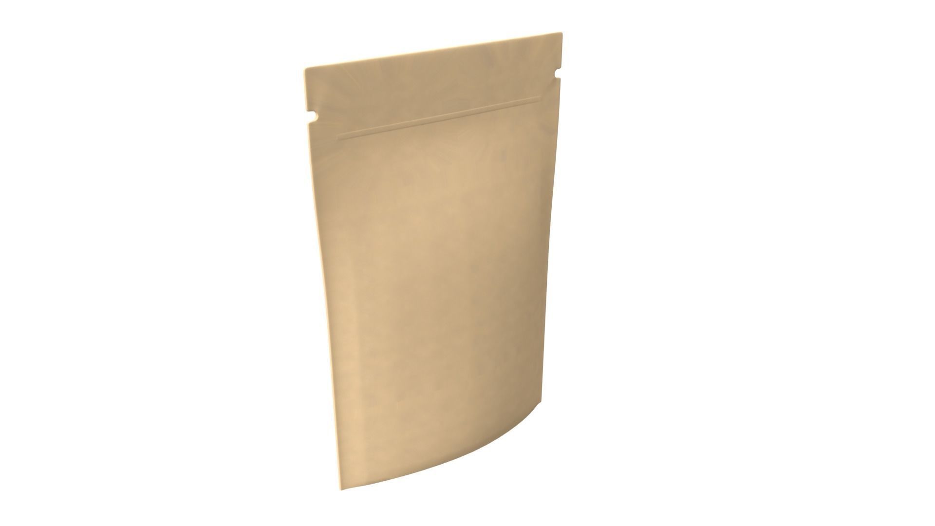 Blank sachet bag mock up 3D model_3