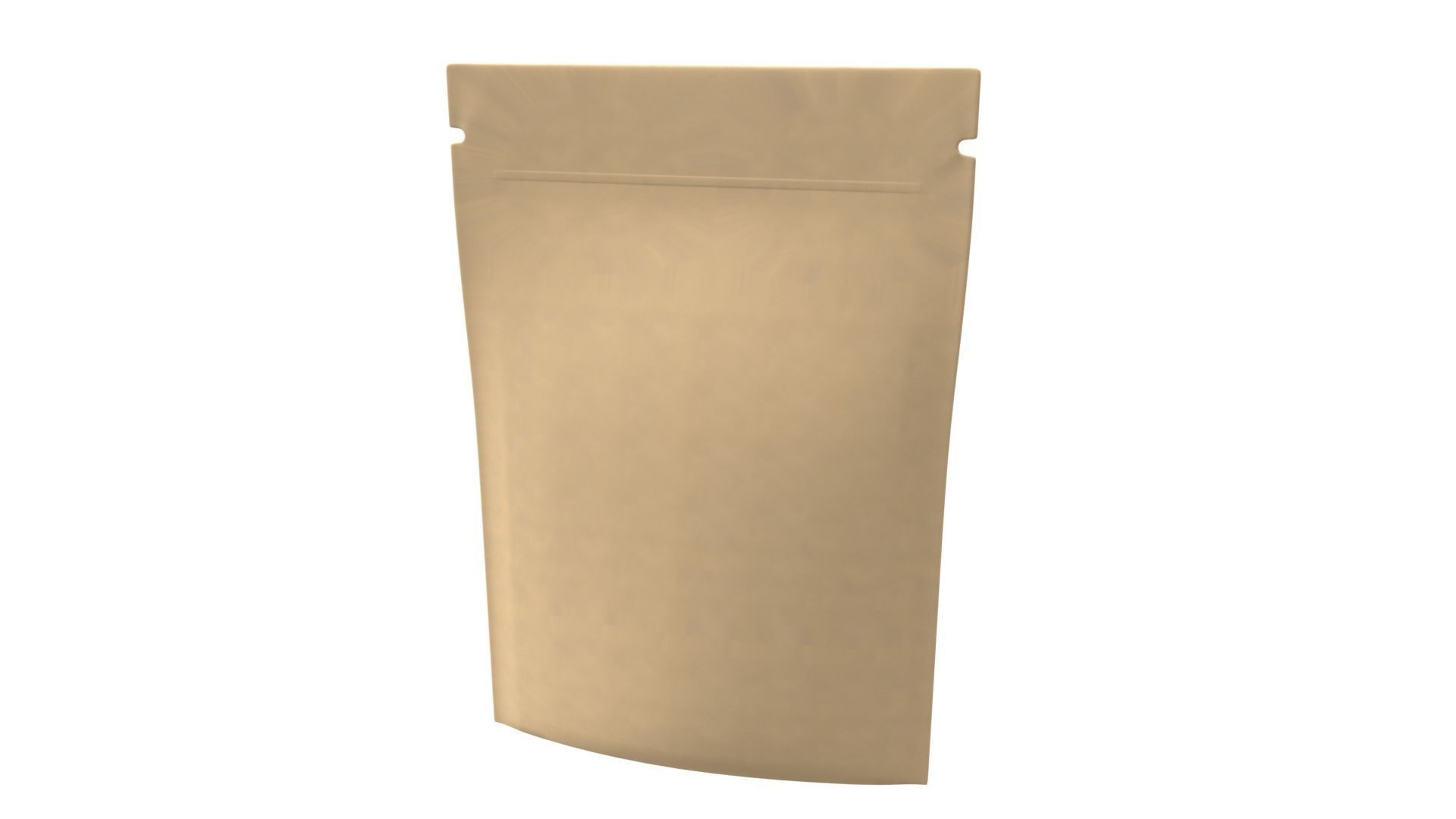 Blank sachet bag mock up 3D model_6