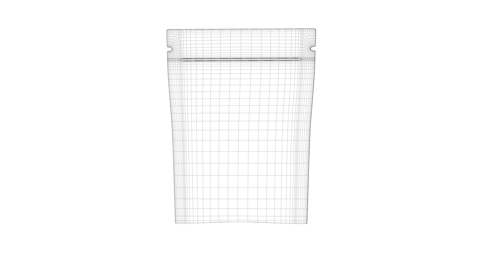 Blank sachet bag mock up 3D model_9