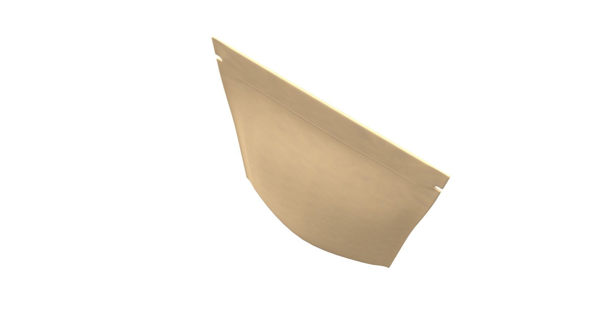 Blank sachet bag mock up 3D model_4