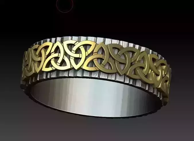 Celtic wedding band 3D print model