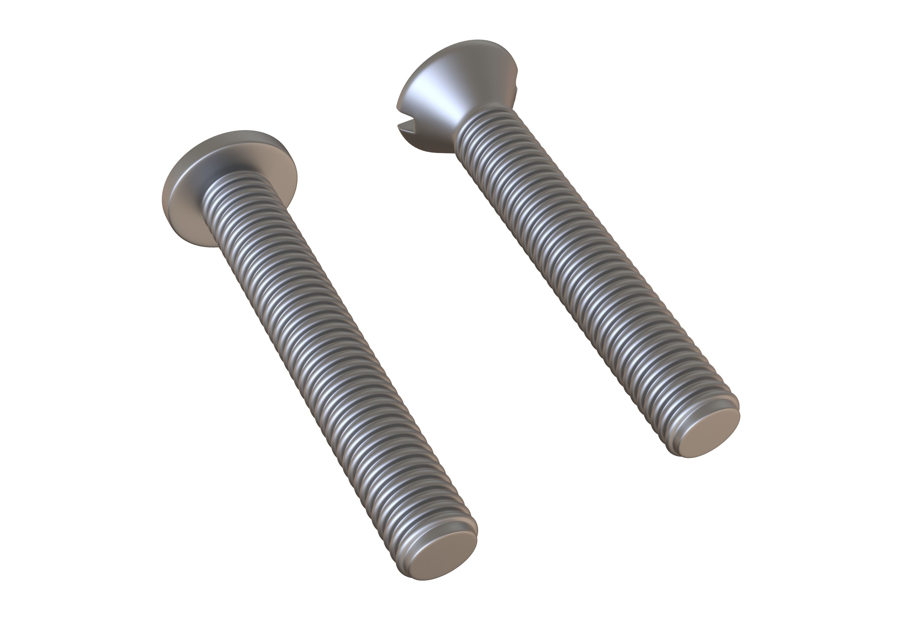 Machine Screws 3D Model 3D model_2