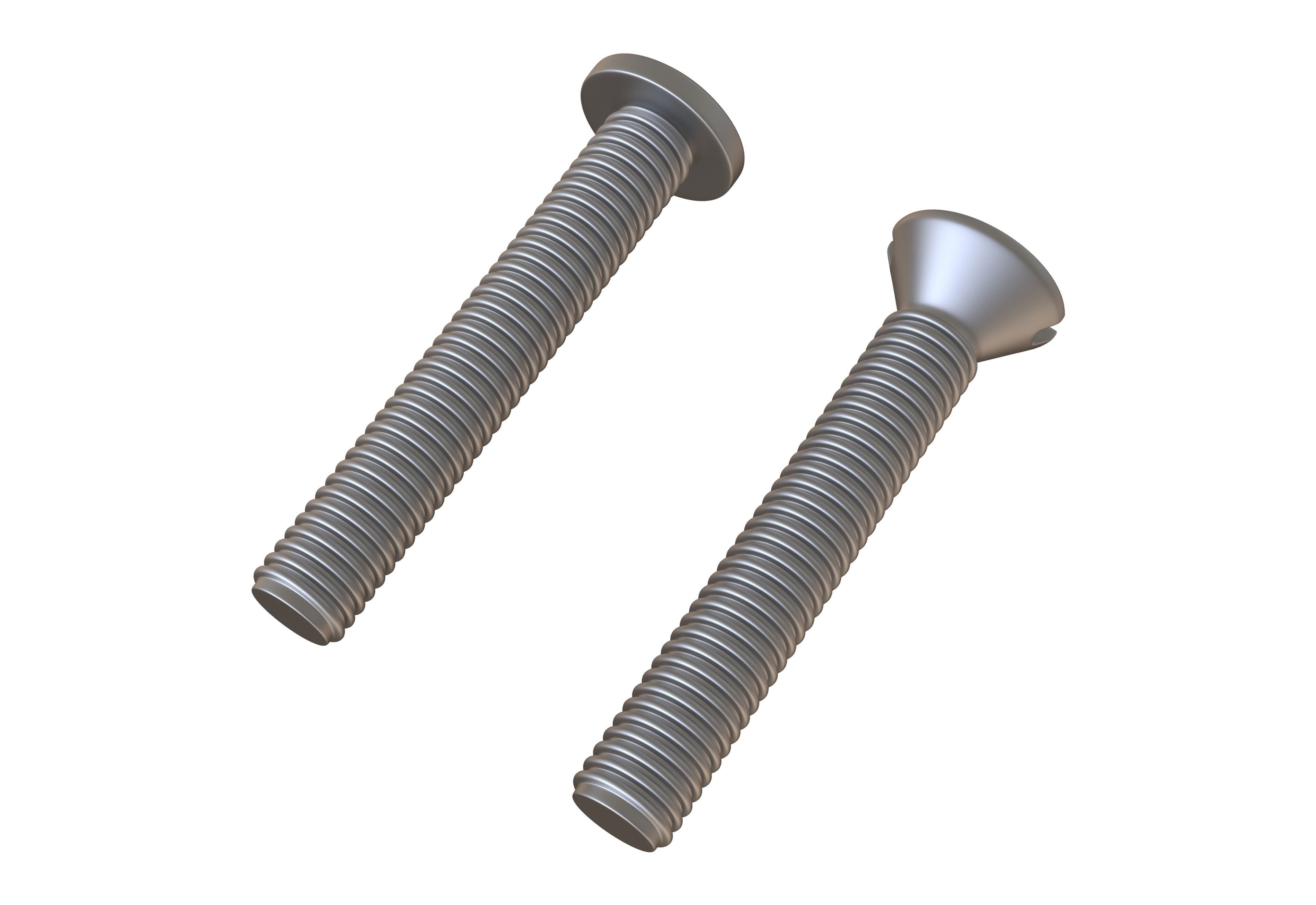 Machine Screws 3D Model 3D model_3