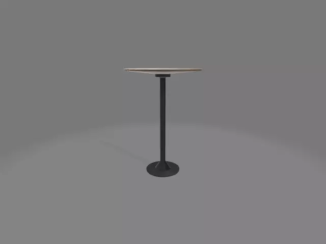 Caffe Desk Low-poly 3D model