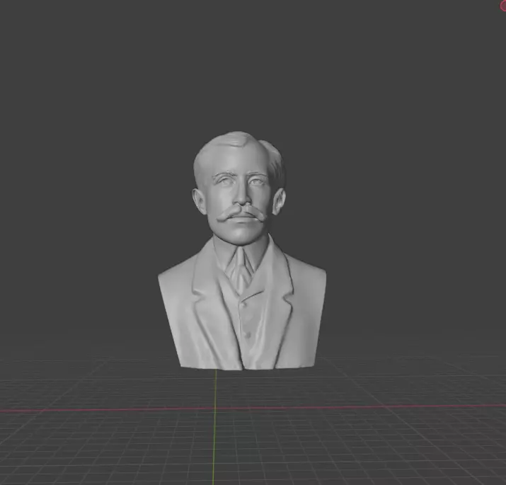 Orville Wright 3D print model_0
