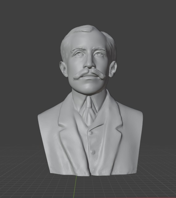 Orville Wright 3D print model_11