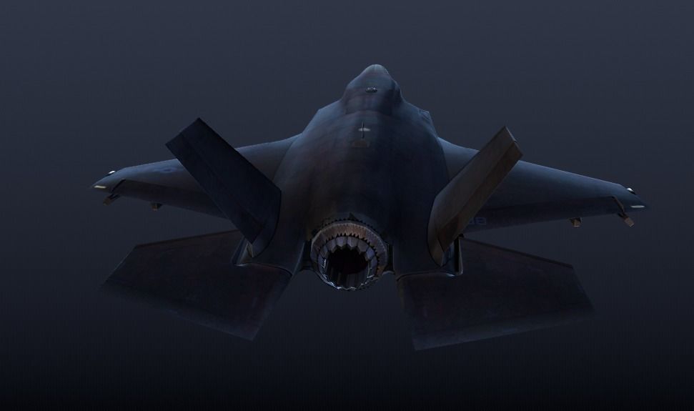 F-35 Lightning II Low-poly 3D model_1