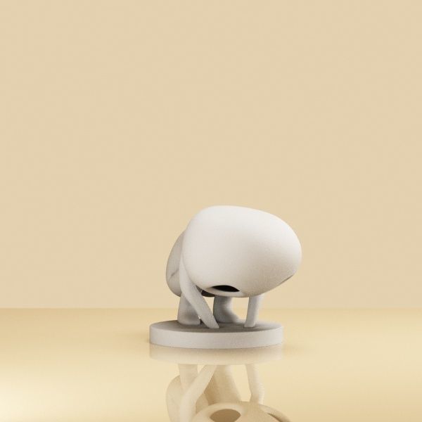 Set of Kodama 005-007 3D print model_7