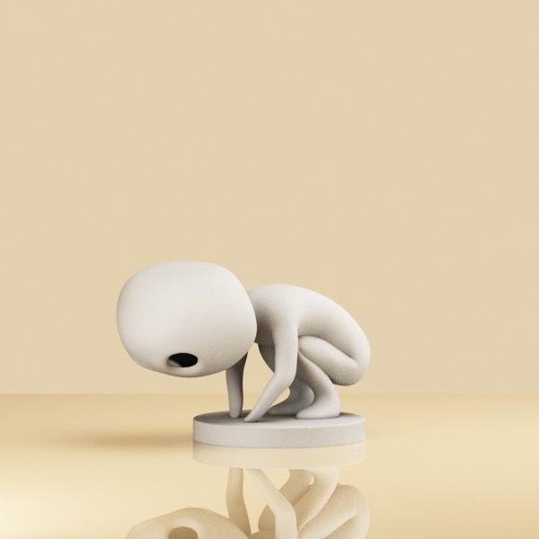Set of Kodama 005-007 3D print model_1