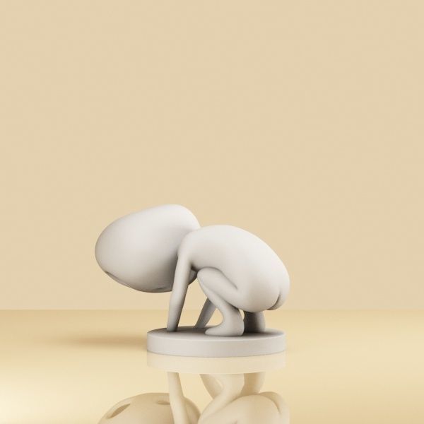 Set of Kodama 005-007 3D print model_3