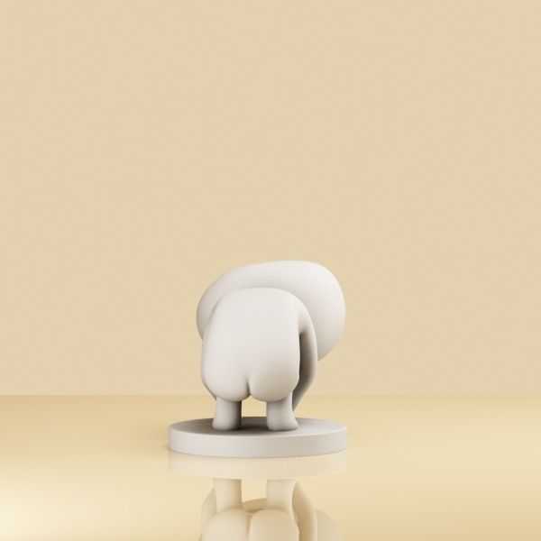 Set of Kodama 005-007 3D print model_4