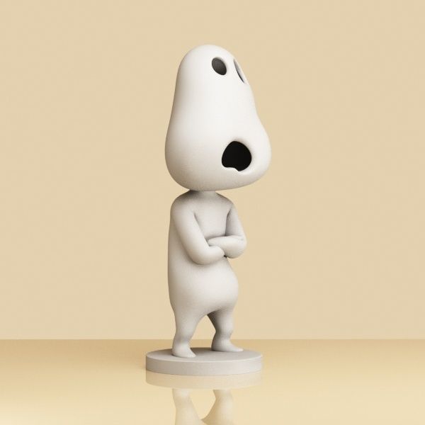 Set of Kodama 005-007 3D print model_22