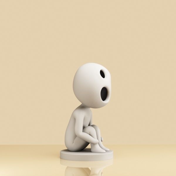 Set of Kodama 005-007 3D print model_14