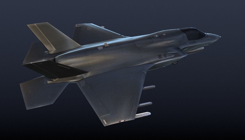F-35 Lightning II Low-poly 3D model_5