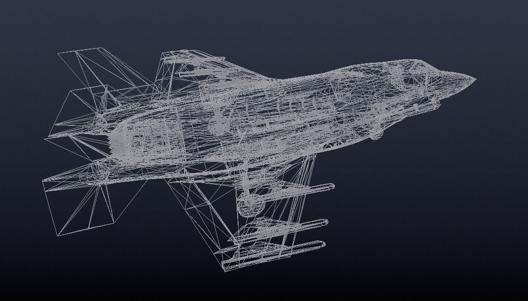 F-35 Lightning II Low-poly 3D model_9