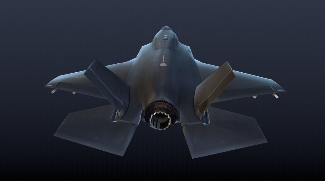 F-35 Lightning II Low-poly 3D model_1