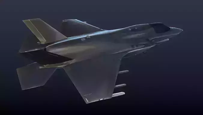 F-35 Lightning II Low-poly 3D model