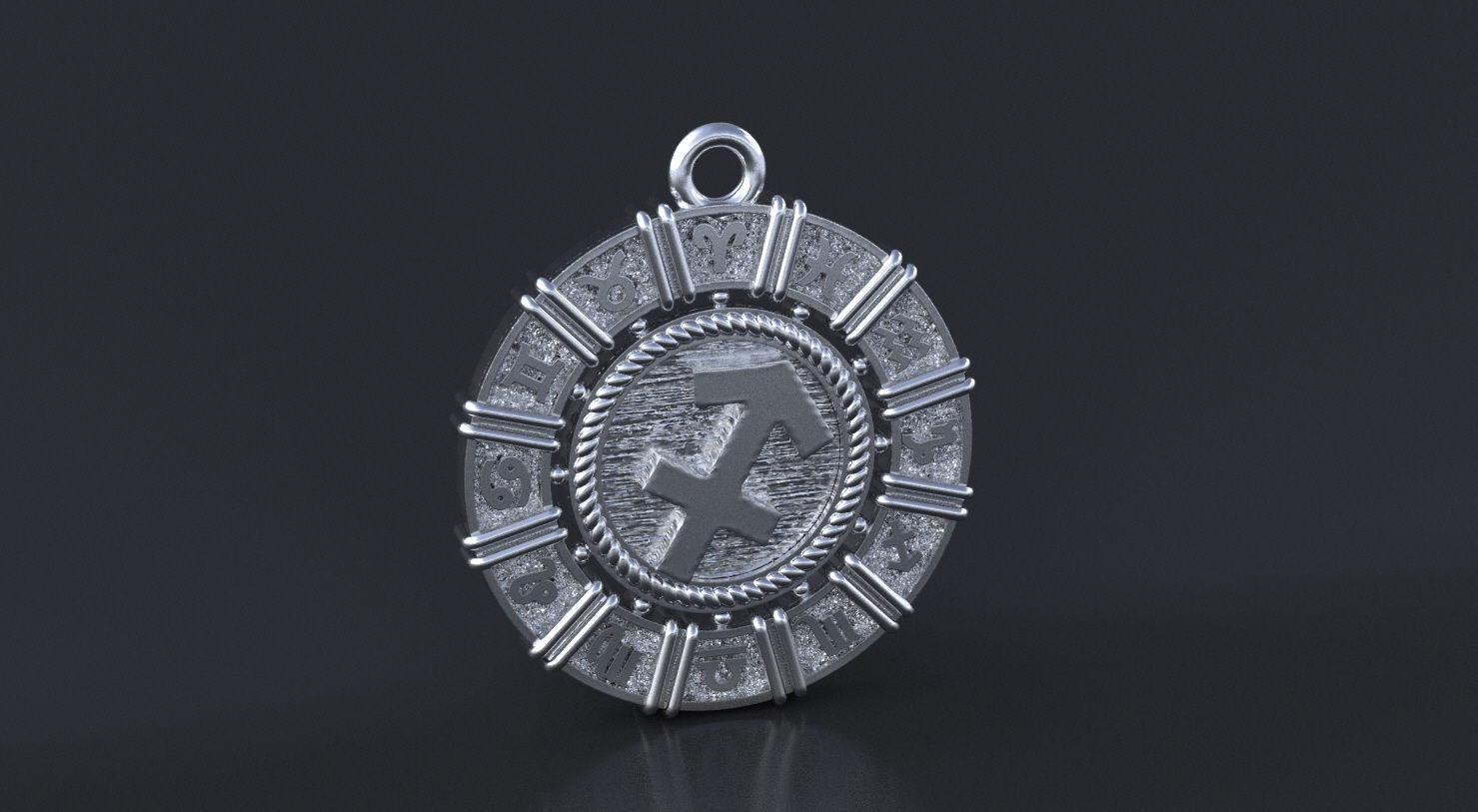 Zodiac symbol   SAGITTARIUS 3D print model 3D print model_7