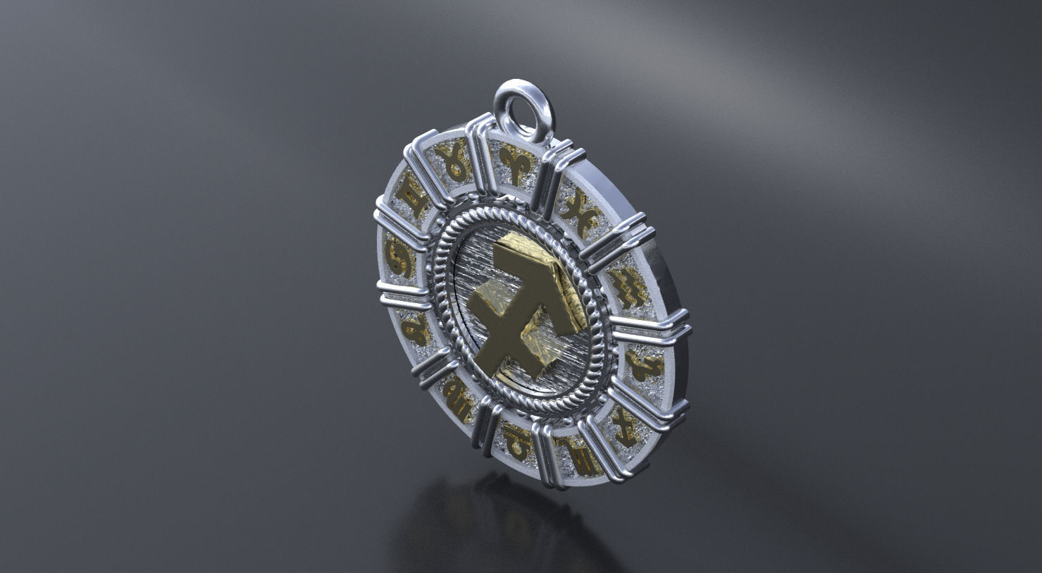 Zodiac symbol   SAGITTARIUS 3D print model 3D print model_2