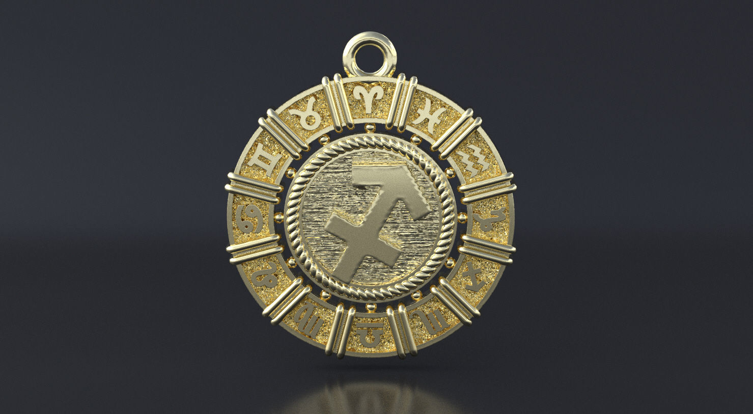 Zodiac symbol   SAGITTARIUS 3D print model 3D print model_3