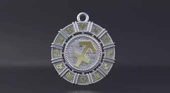 Zodiac symbol   SAGITTARIUS 3D print model 3D print model