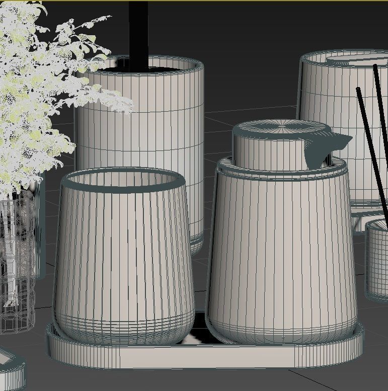 Bathroom-accessories-set-2 bathroom set with toiletries and p... 3D model_14