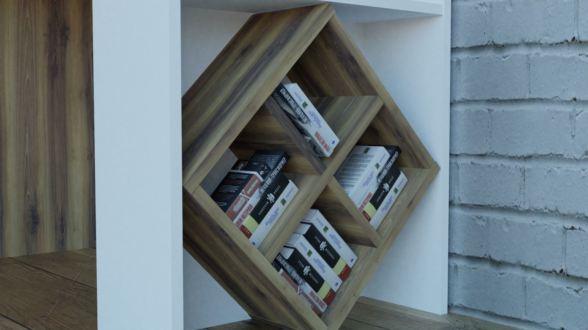 Work Room Low-poly 3D model_3