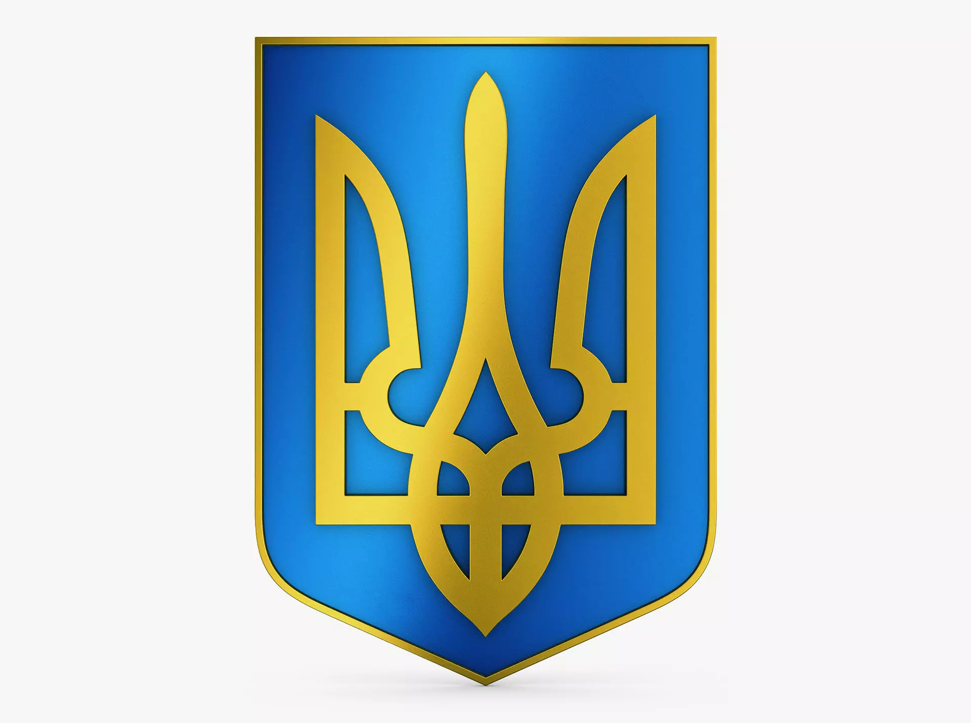Ukraine State Emblem M 4 3D model_0