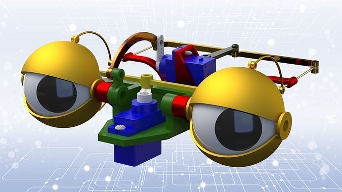 Eye Mechanism - Humanoid Robot 3D print model
