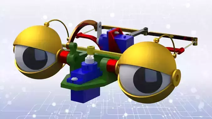Eye Mechanism - Humanoid Robot 3D print model