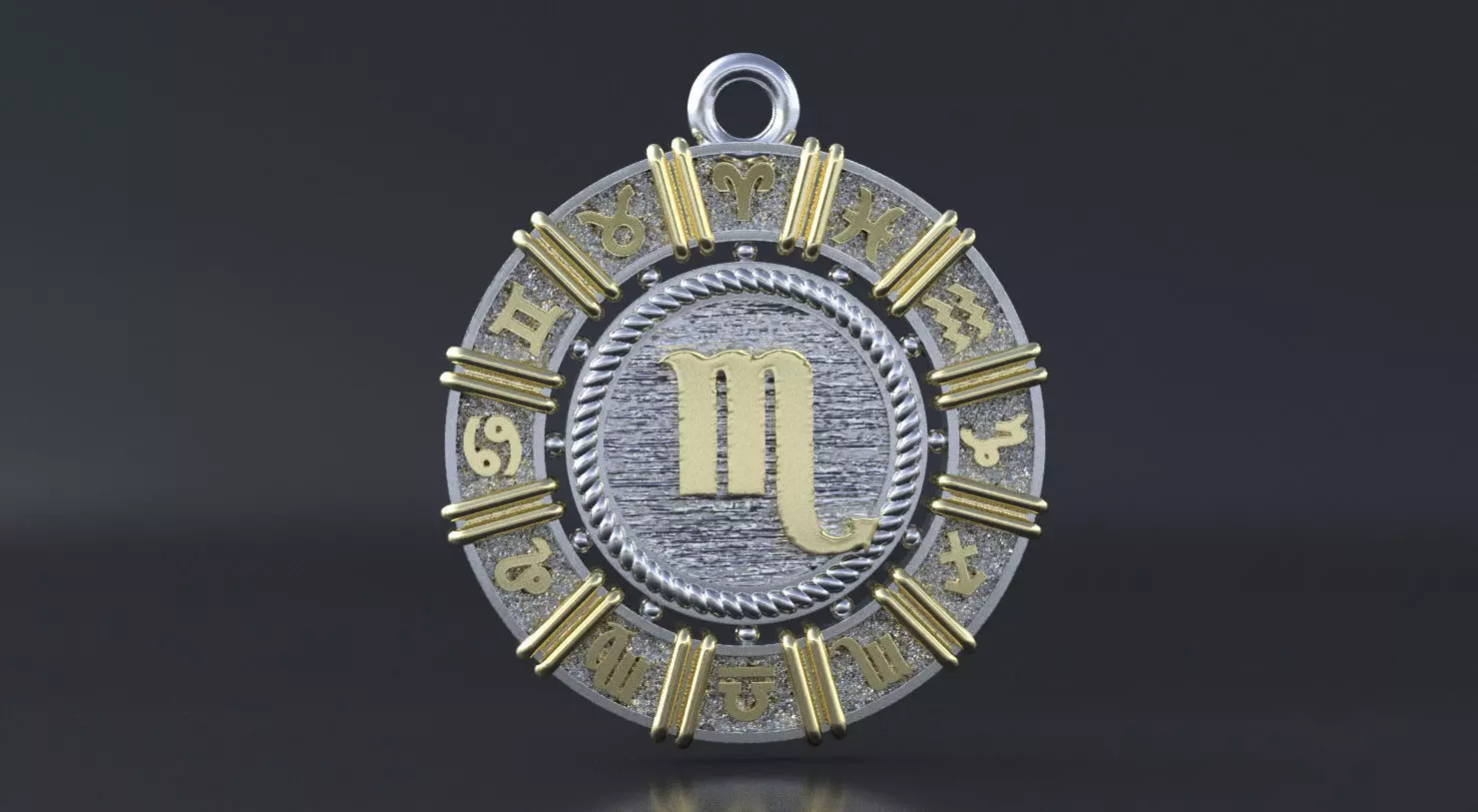 Zodiac symbol   SCORPIO 3D print model 3D print model_0