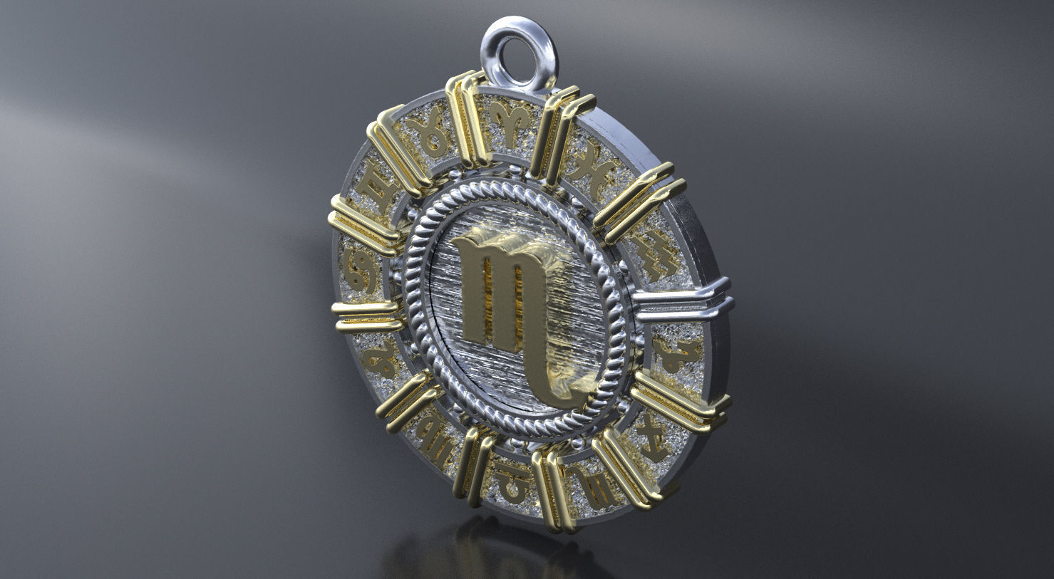 Zodiac symbol   SCORPIO 3D print model 3D print model_1