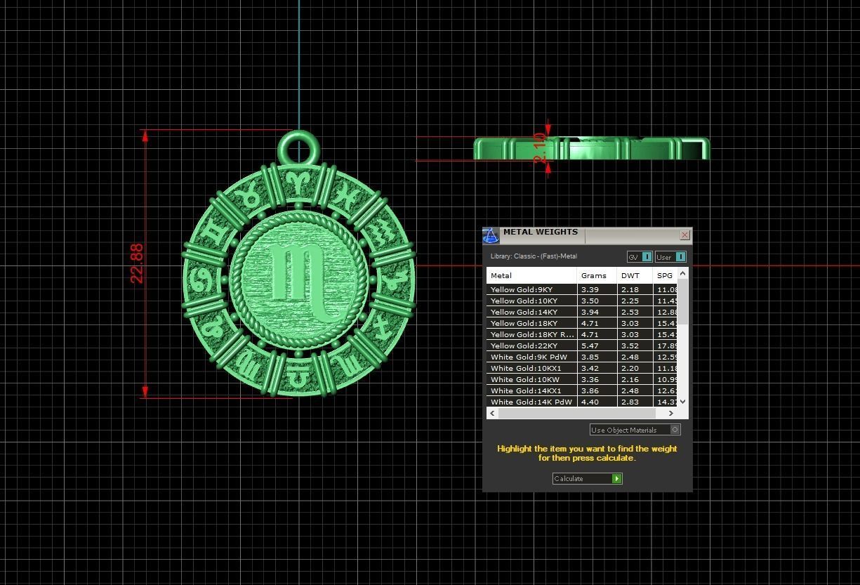 Zodiac symbol   SCORPIO 3D print model 3D print model_7