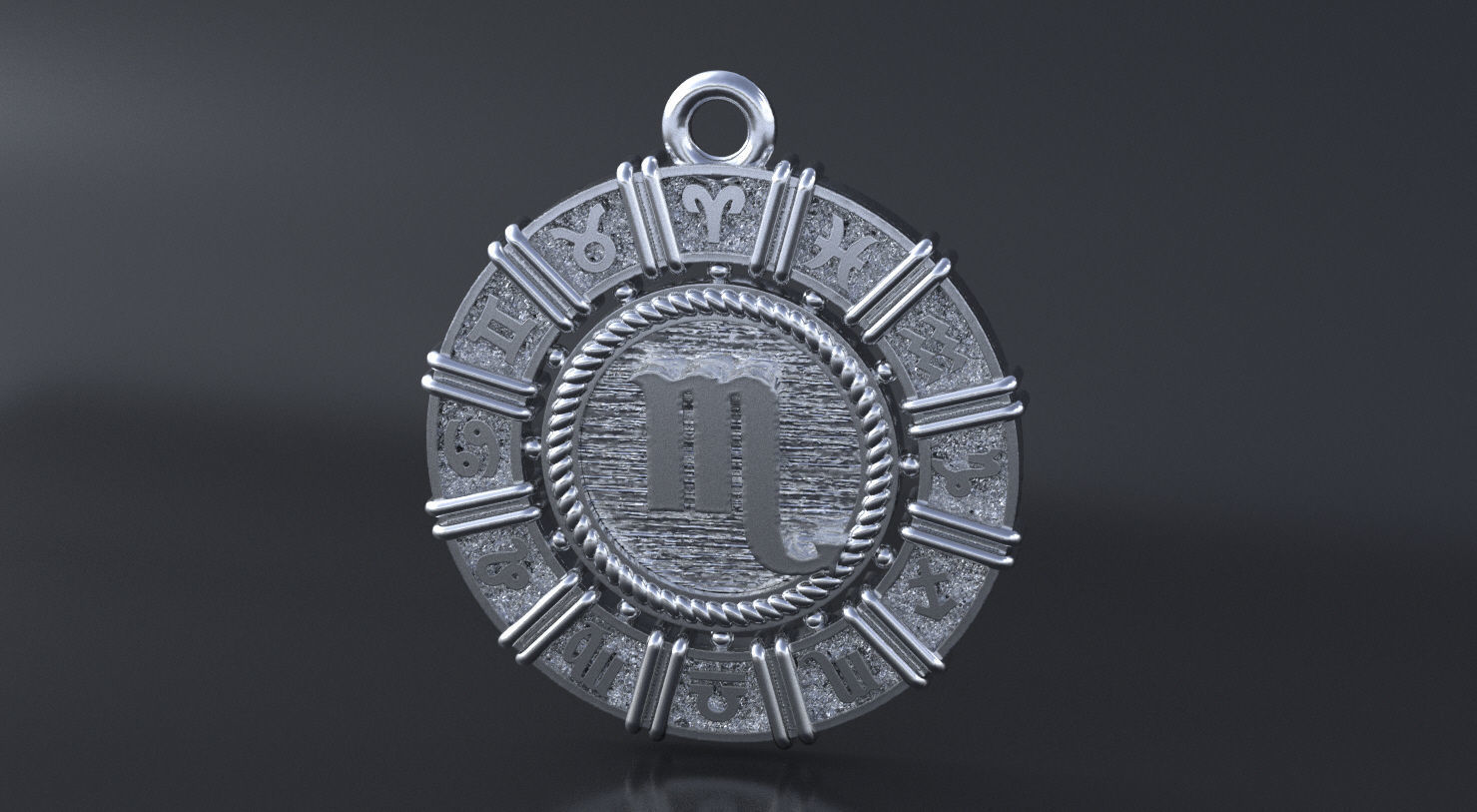 Zodiac symbol   SCORPIO 3D print model 3D print model_3