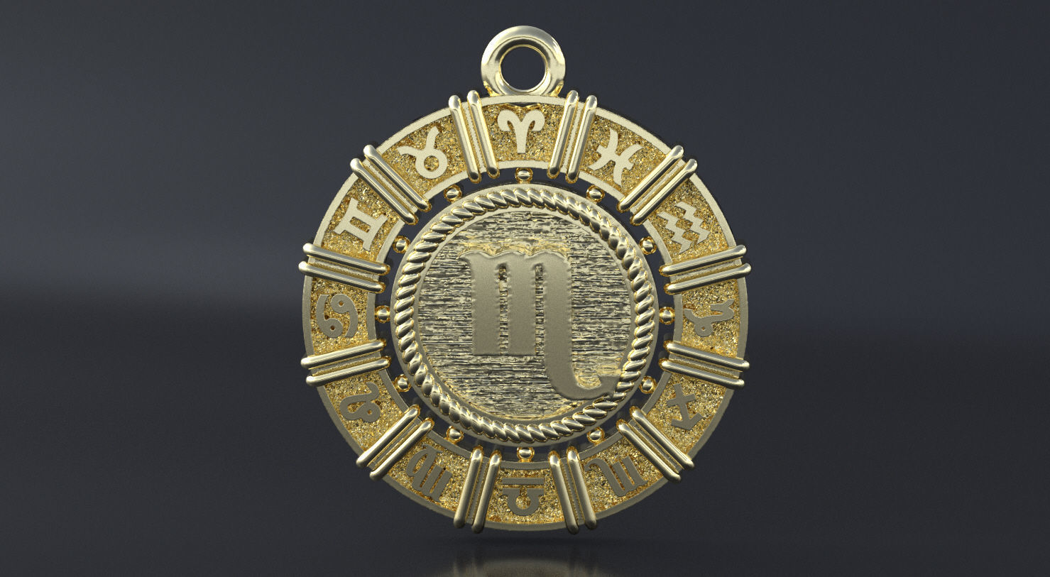 Zodiac symbol   SCORPIO 3D print model 3D print model_5