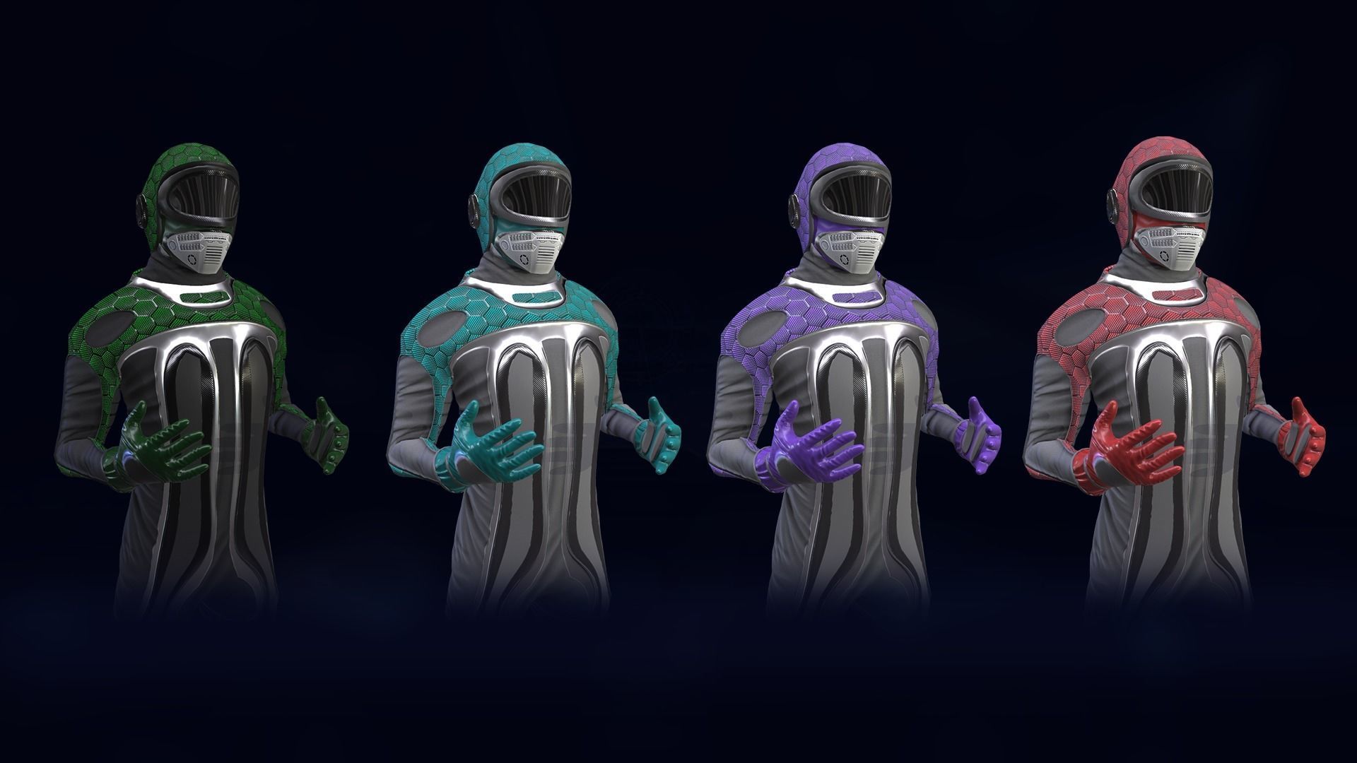 Sci-Fi Pilot Low-poly 3D model_5