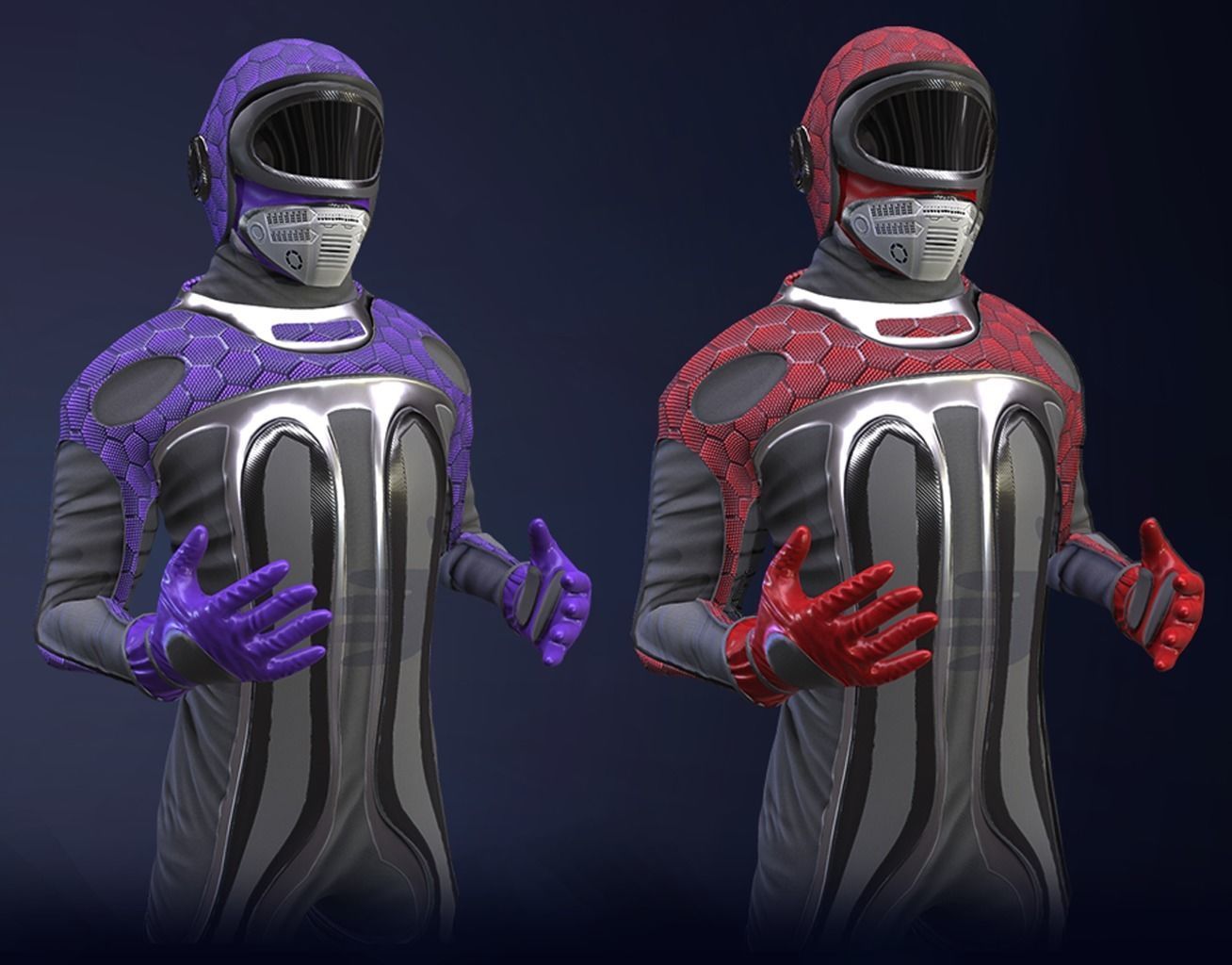 Sci-Fi Pilot Low-poly 3D model_11