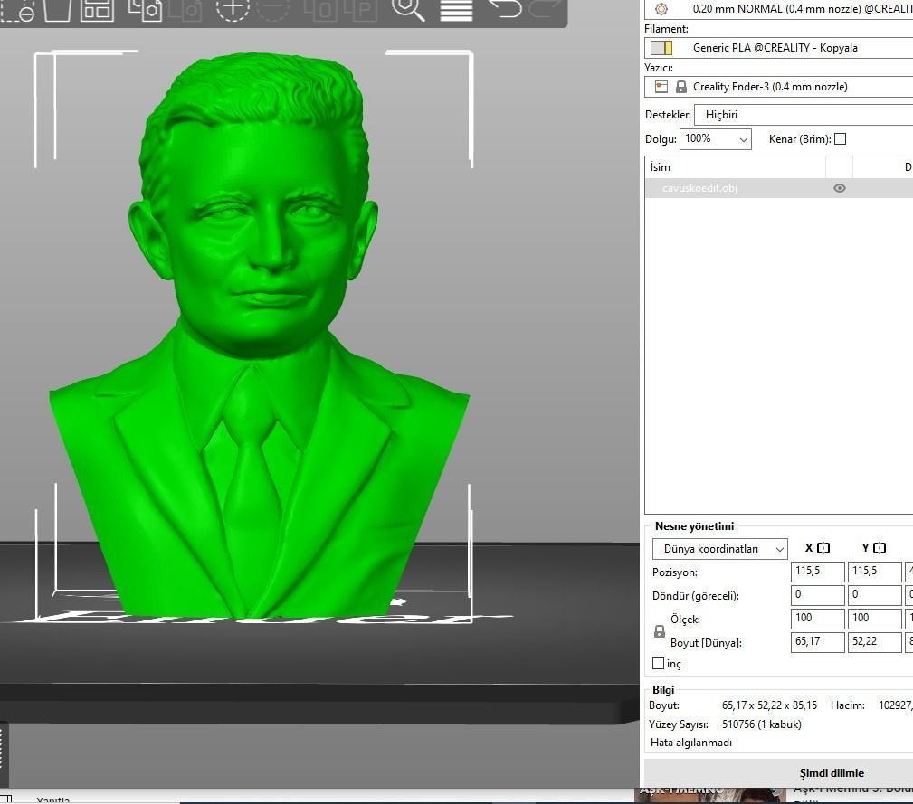 Nicolae Ceausescu 3D print model_11
