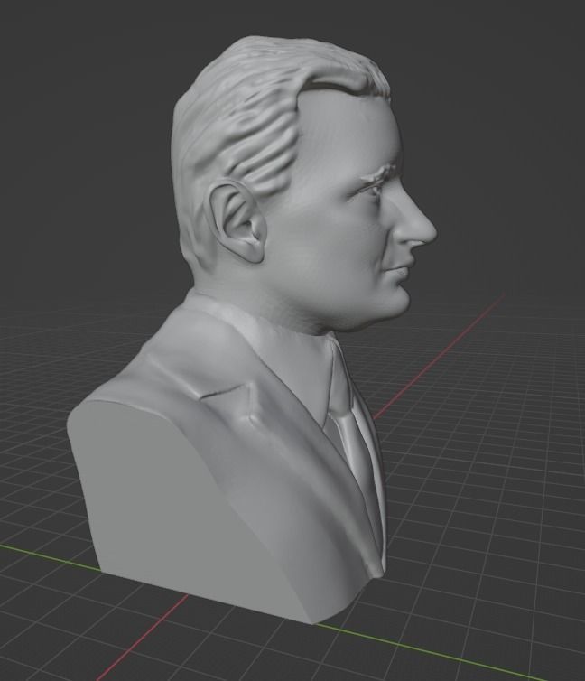 Nicolae Ceausescu 3D print model_14