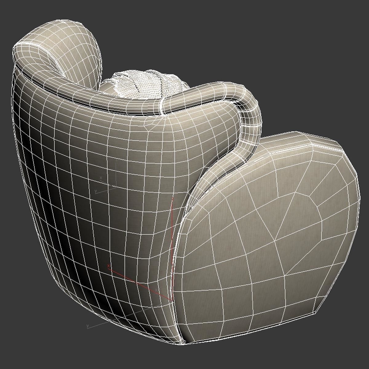 Muskoka living Harlem chair 3D model_8