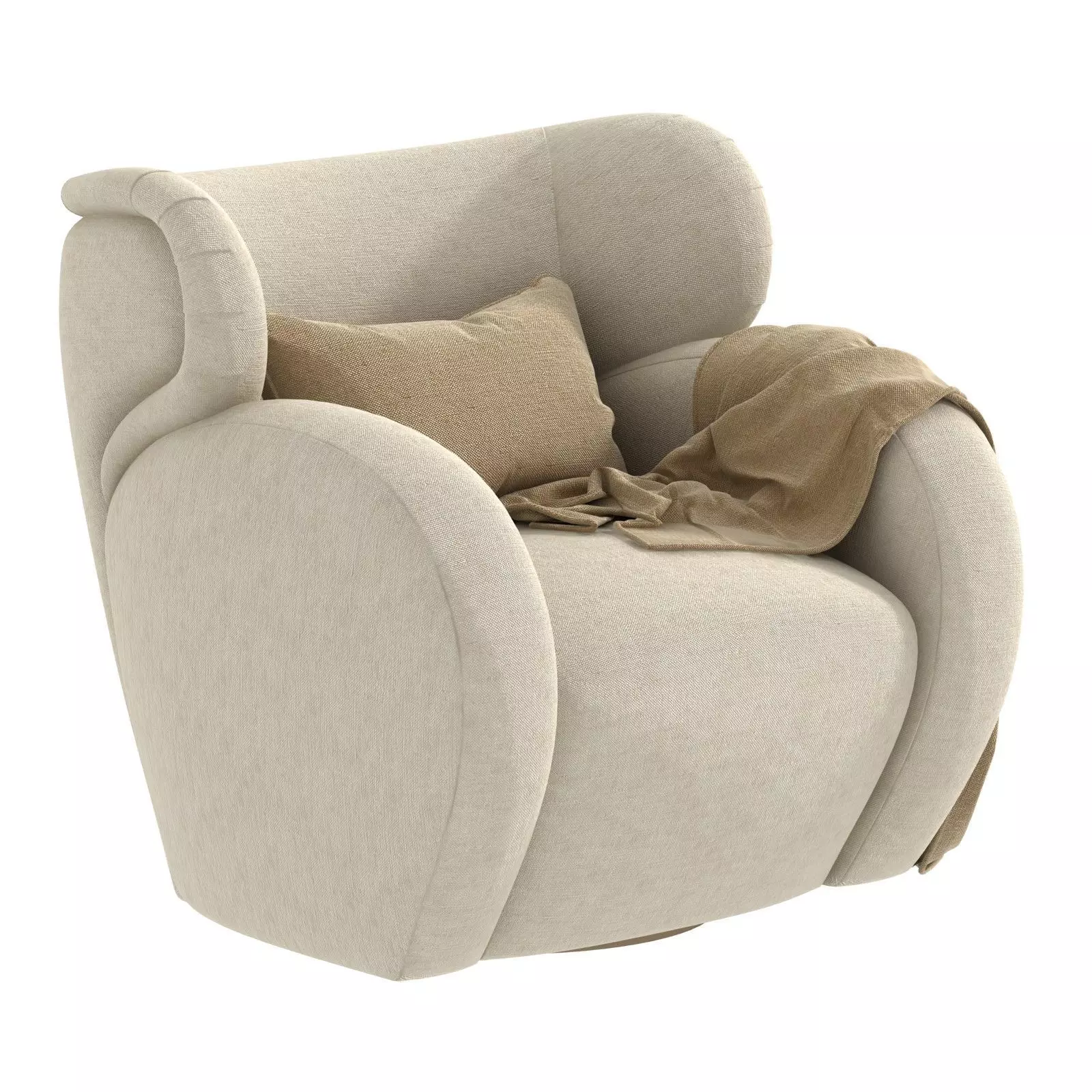 Muskoka living Harlem chair 3D model_0