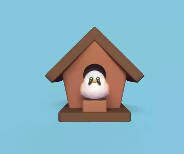 Bird and Birdhouse